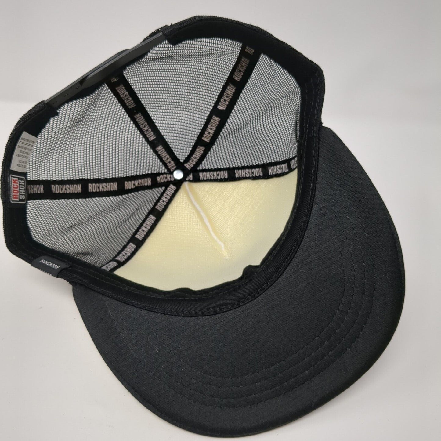 Action is Everything Snapback Trucker Hat Black OS Adjustable Mesh Rock Shox