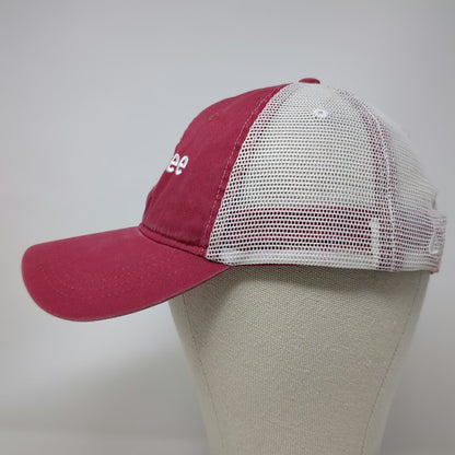 ahead Baseball Cap Red One Size First Tee Raritan Valley Mesh Strapback hat