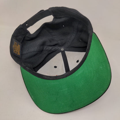 Onyx Kids Snapback Hat Black One Size Embroidered Adjustable Yupoong