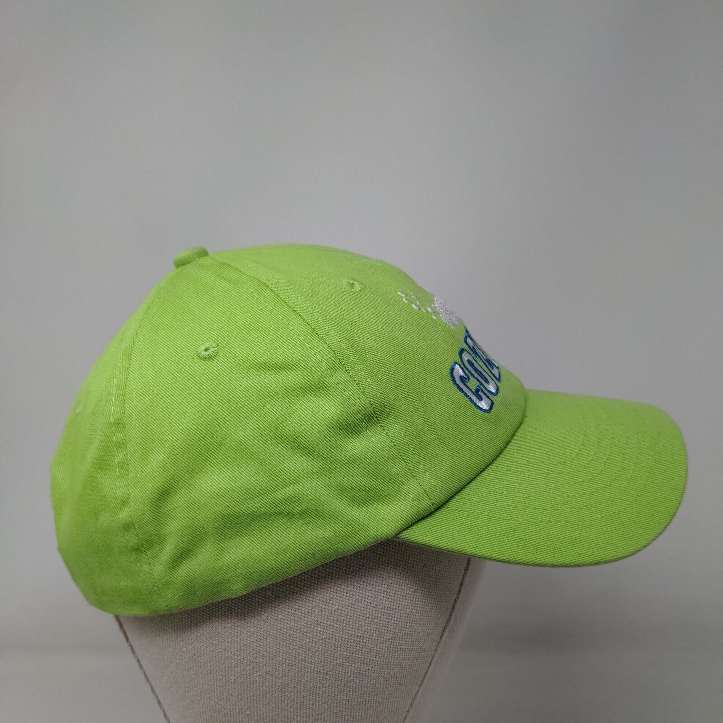 Cozumel Strapback Scuba Hat Green One Size Adjustable Embroidered Vented Holes