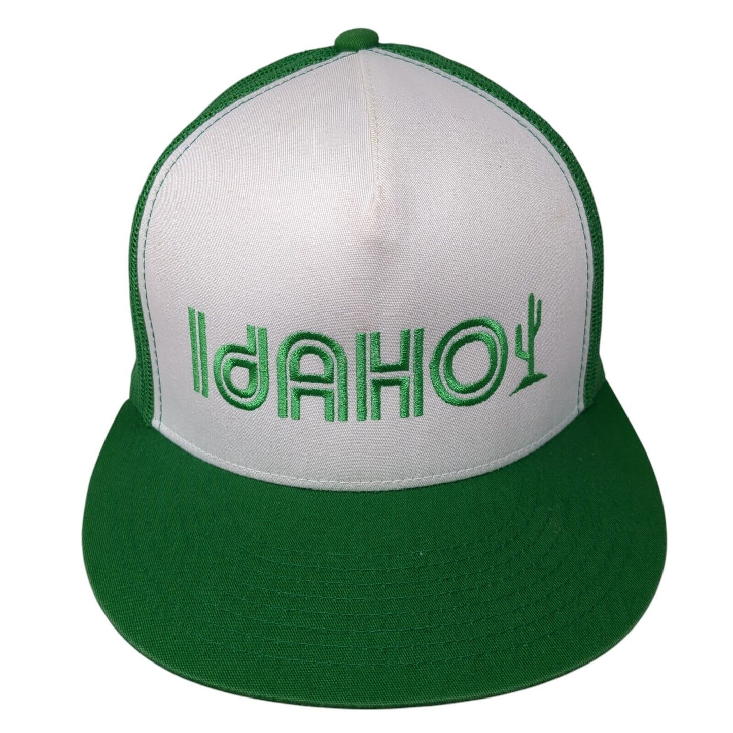 Idaho Snapback Trucker Hat Green OS Adjustable Mesh Back The Classic Yupoong