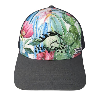 Idaho Equine Hospital Creations In Thread Snapback Trucker Hat Multi OS Floral