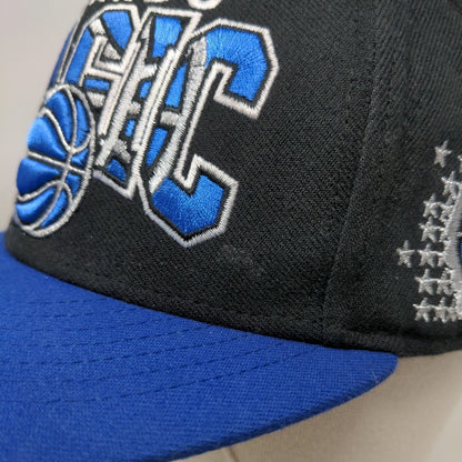 Orlando Magic Snapback Hat Blue Black '47 Brand Hardwood Classics Logo NBA