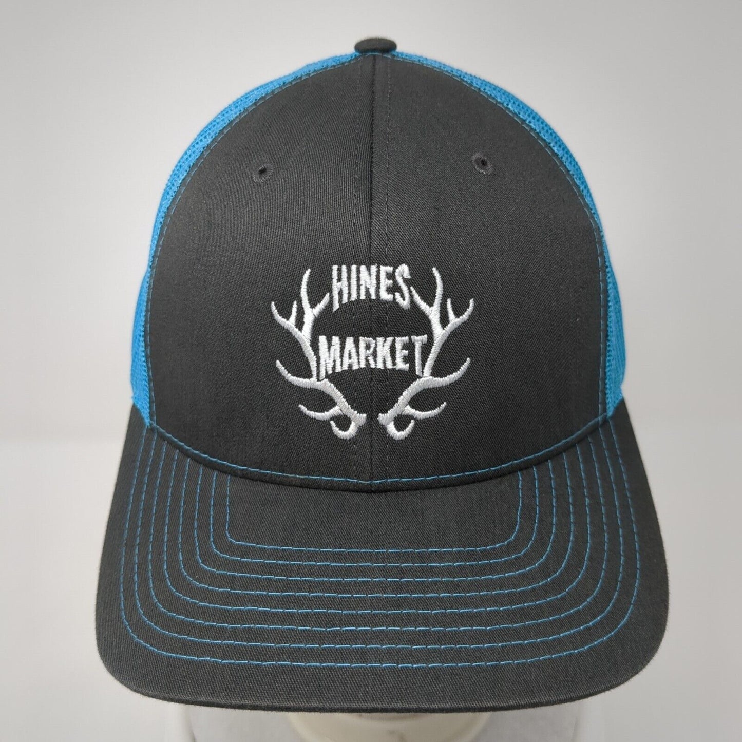Hine Market Snapback 112 Trucker Hat Multi OS Adjustable Mesh Back Richardson