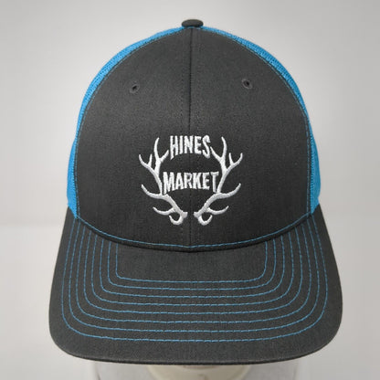 Hine Market Snapback 112 Trucker Hat Multi OS Adjustable Mesh Back Richardson