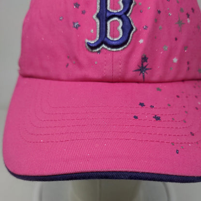 '47 Brand Fenway Park Girl's Slideback Hat Pink Boston Red Sox Embroidered Logo