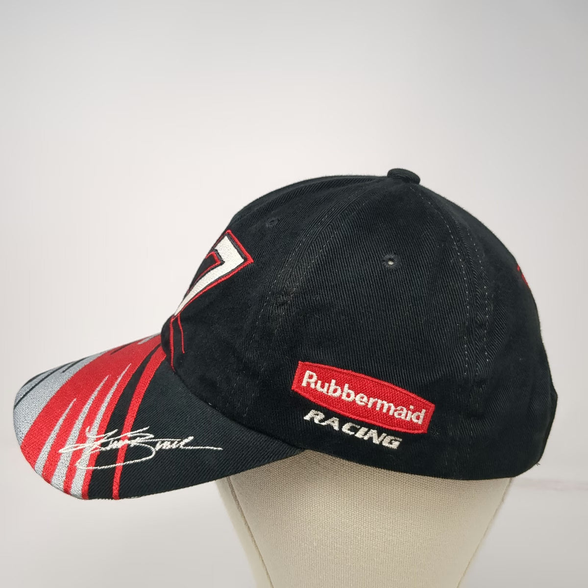 Team Caliber Black Baseball Cap One Size Kurt Busch 97 Roush Racing NASCAR Hat