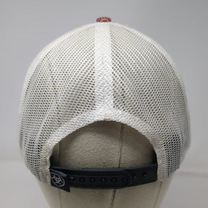 Ariat Trucker Hat Purple One Size Mandala Pattern Mesh Back Snapback Cap Logo