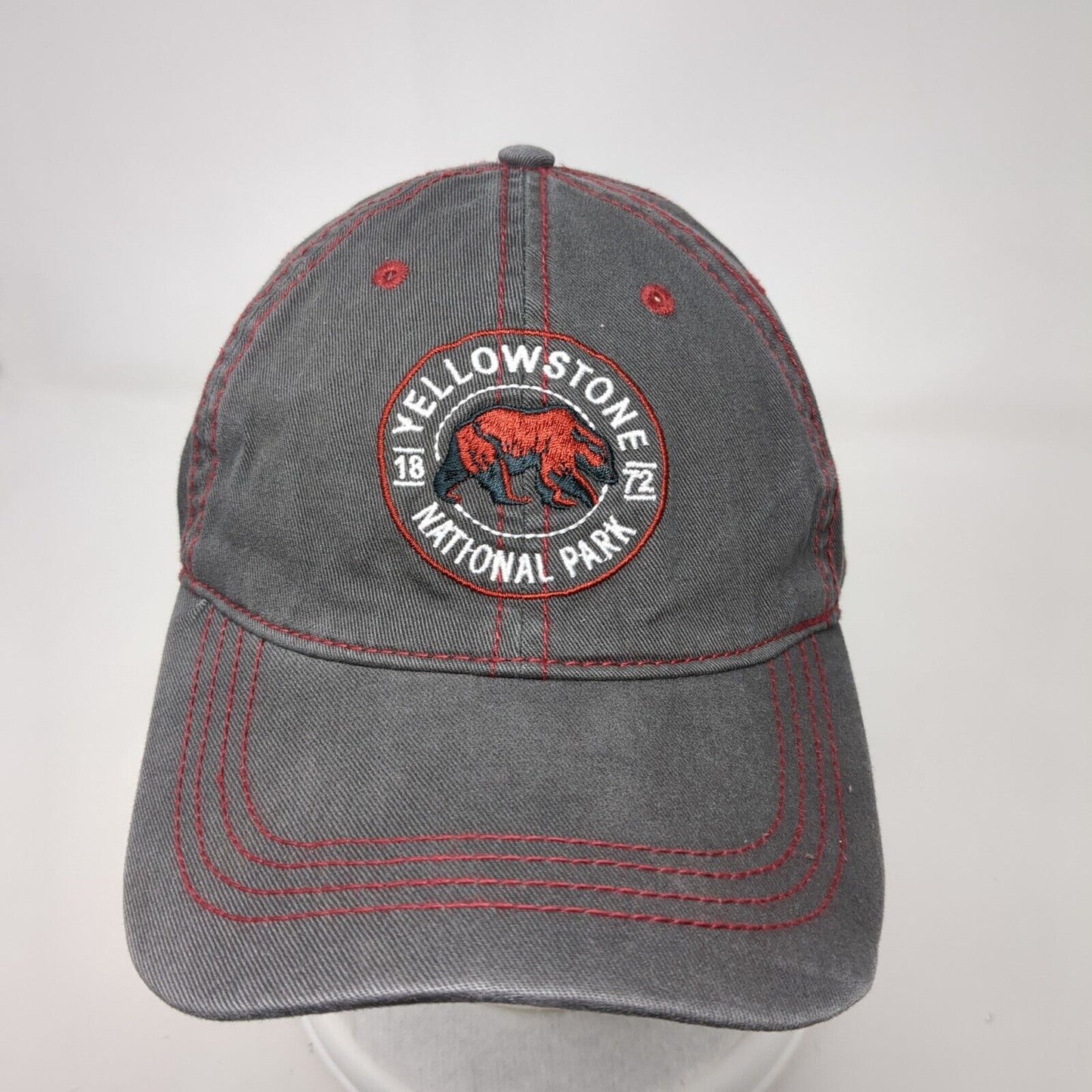Yellowstone National Park 1872 Slideback Hat Gray OS Adjustable Embroidered