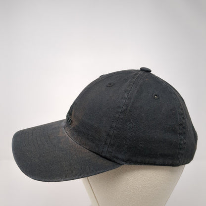 Adidas Slideback Hat Black One Size Adjustable Embroidered 3 Stripes