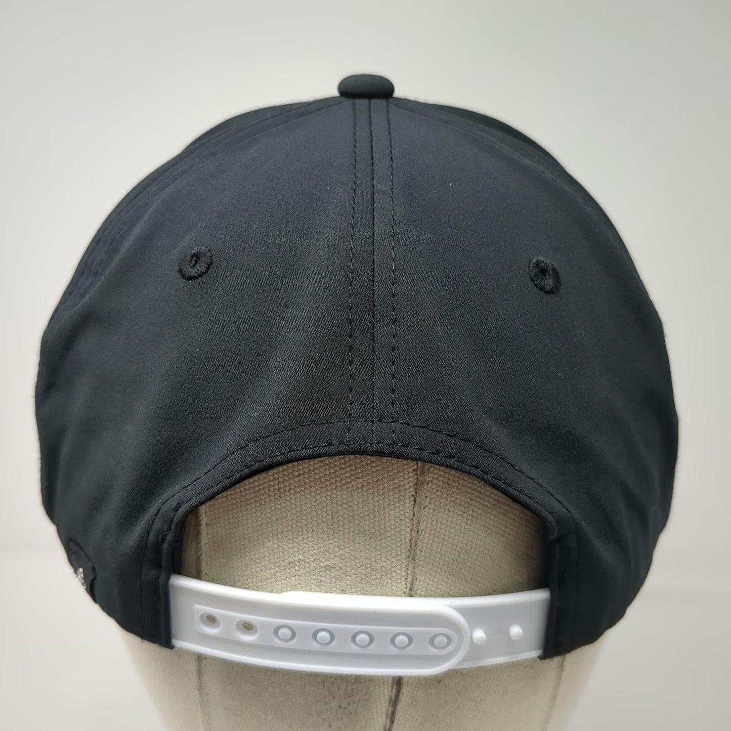Swannies Golf 5 Panel Black Hat One Size 1895 Rope Performance Snapback Cap