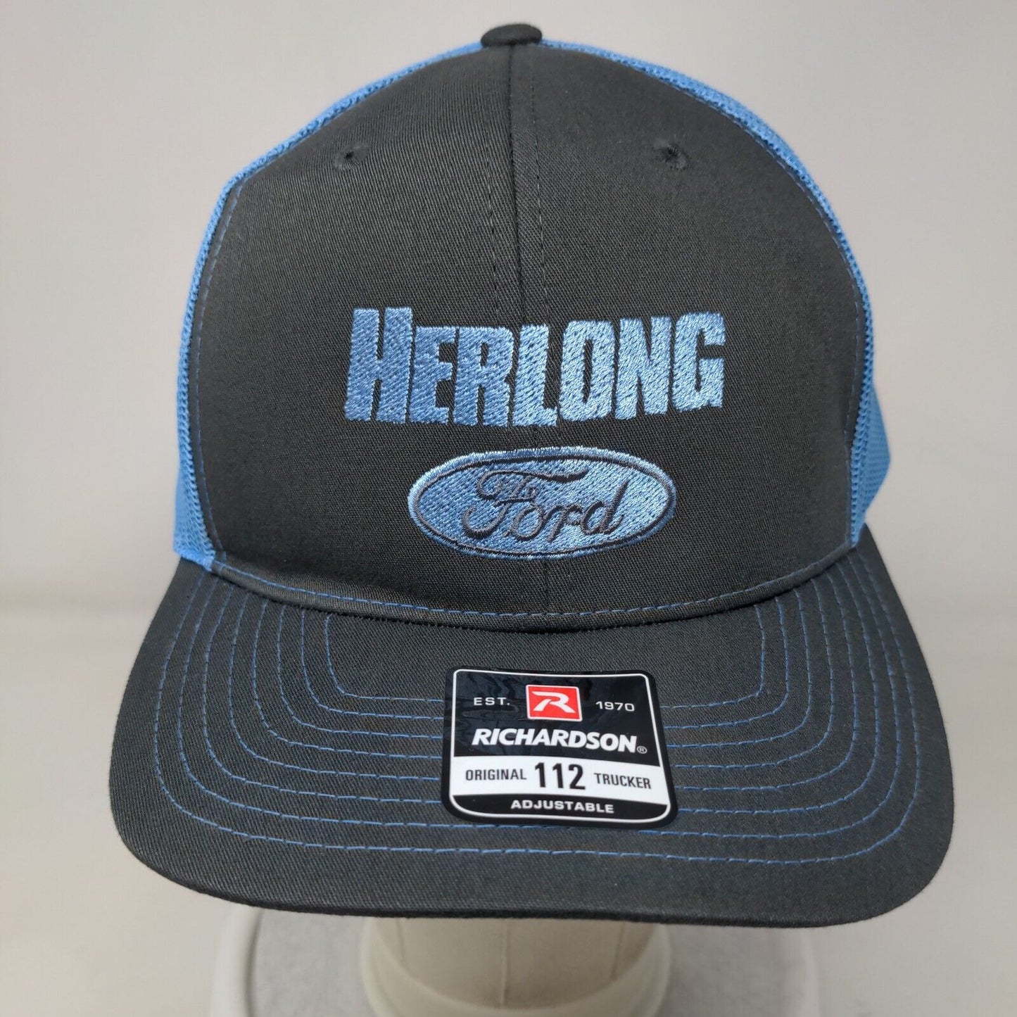 Herlong Ford Snapback Trucker Hat Multicolor One Size Adjustable Richardson