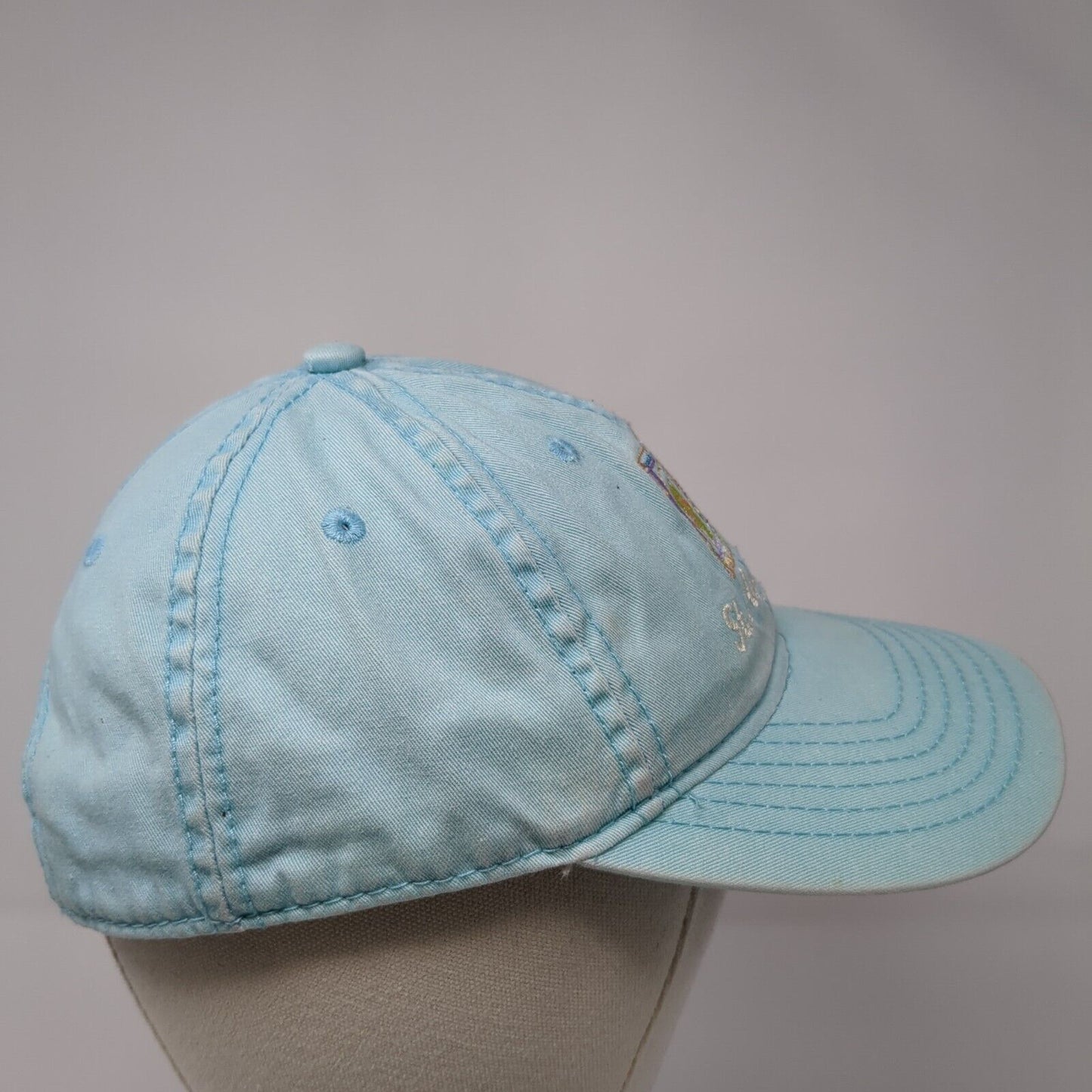 St. Augustine Strapback Baseball Cap Blue One Size Adjustable Embroidered