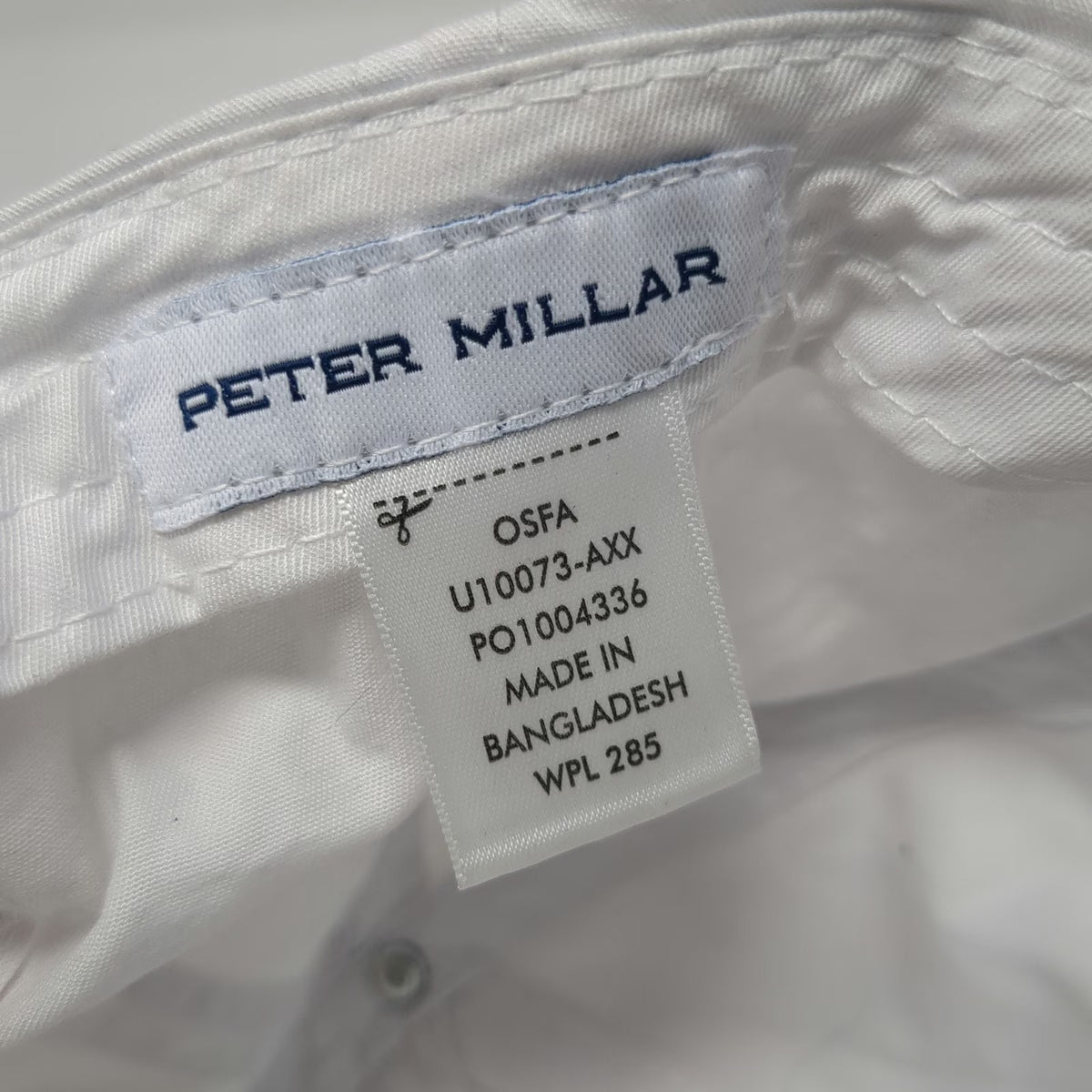 Peter Millar Baseball Cap White One Size 126th US Open Shinnecock Hills Hat USGA