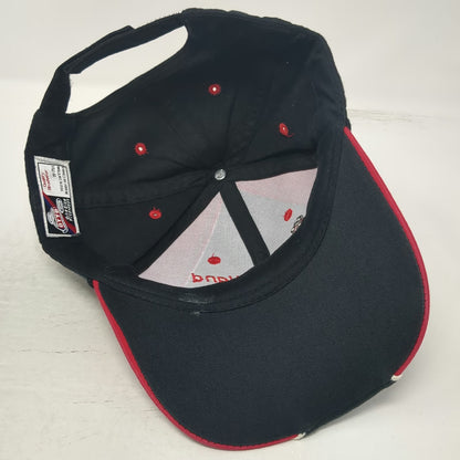 Otto Baseball Cap Black Red One Size Peatland Reds Trail MN Potato Mascot Hat
