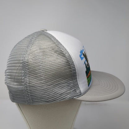 Winner South Dakota Trucker Hat Gray One Size Mesh Back Foam Front Snapback