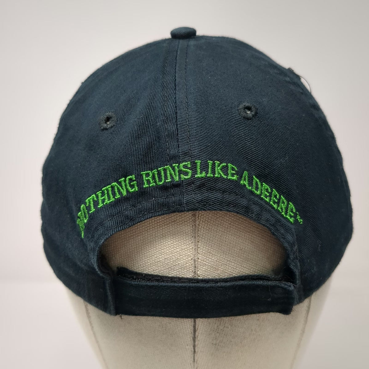 John Deere Baseball Cap Blue One Size Nothing Runs Like a Deere Strapback Hat