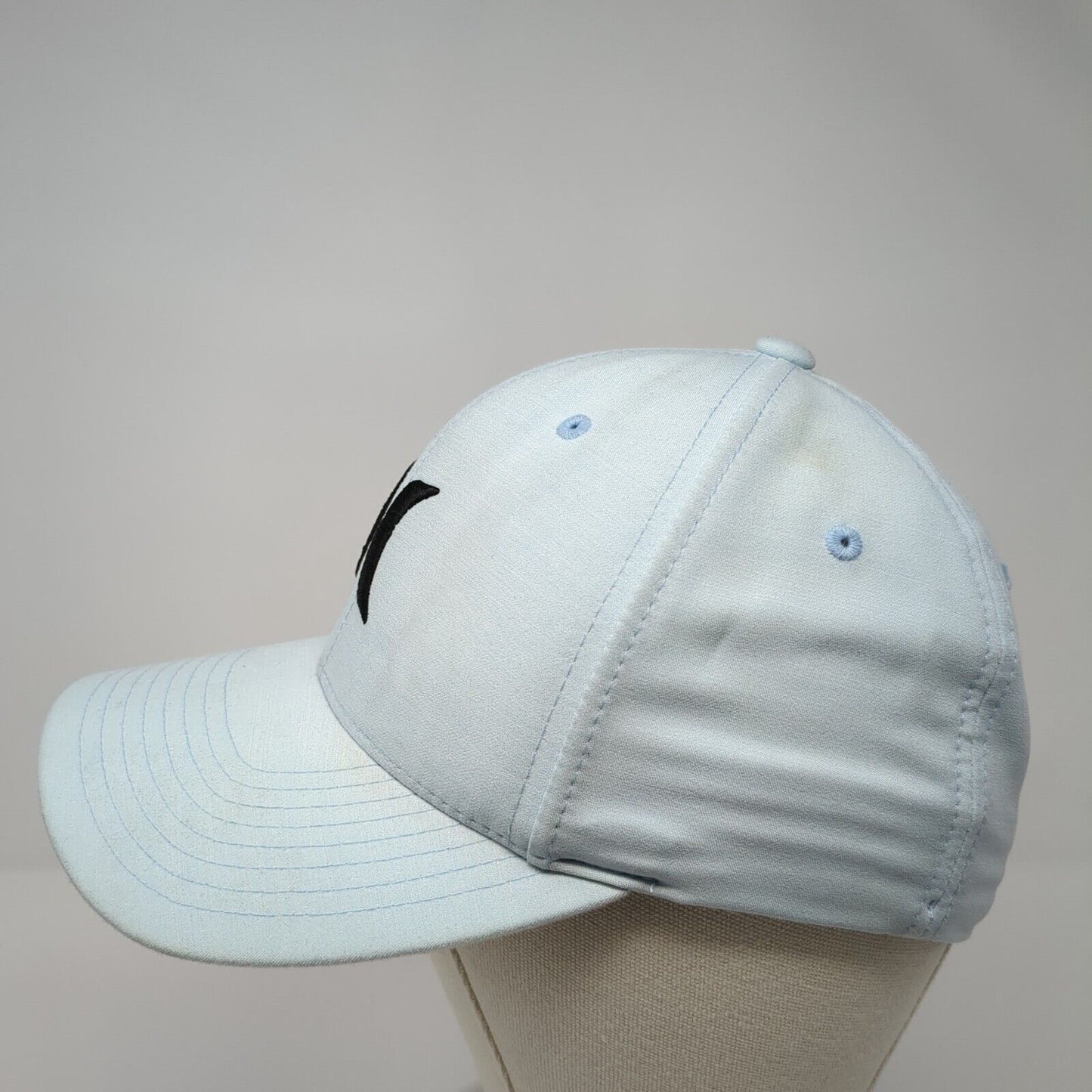 Hurley Logo Fitted Hat Blue S-M Embroidered Flexfit Yupoong 6 Panel