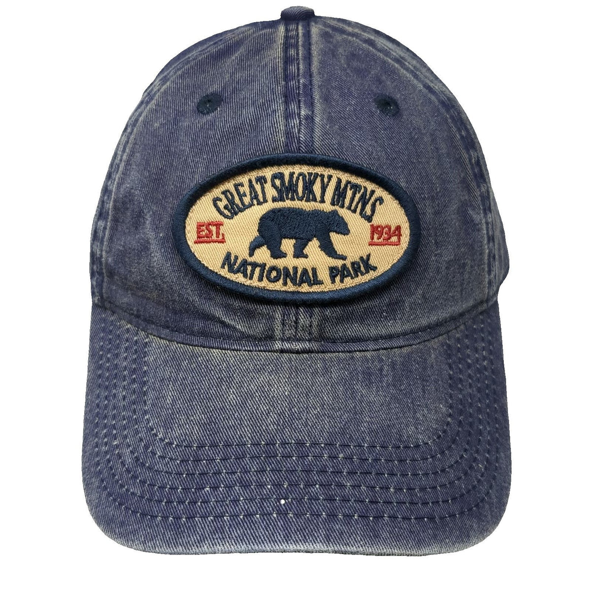 Legacy Snapback Hat Blue One Size Great Smoky Mountains National Park Bear