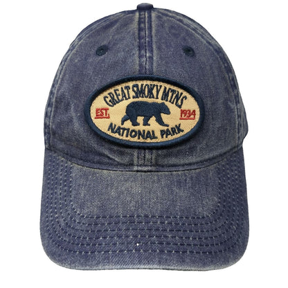 Legacy Snapback Hat Blue One Size Great Smoky Mountains National Park Bear