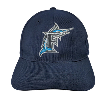 Vintage Florida Marlins Snapback Hat Blue OSFA MLB Sports Specialties Logo