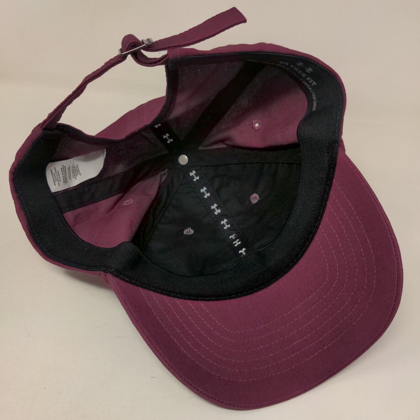 Under Armour Women's Slideback Hat Red Burgundy OSFA Embroidered Free Fit