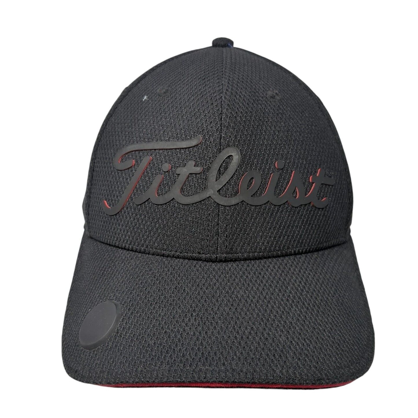 Titleist Slideback Golf Hat Black One Size Adjustable 6 Panel Solid