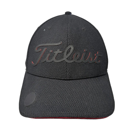 Titleist Slideback Golf Hat Black One Size Adjustable 6 Panel Solid