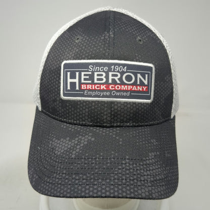 Cap America Hebron Brick Company Trucker Hat Gray One Size Mesh Snapback Camo