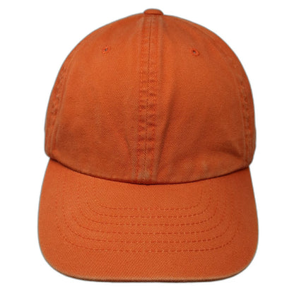 Gap Baseball Cap Orange L Adjustable Cotton Slideback Blank Hat