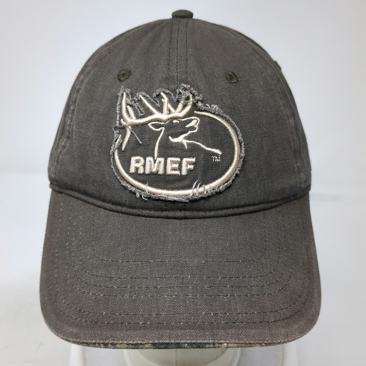 Outdoor Cap Baseball Cap Brown One Size RMEF Elk Frayed Patch Camo Underbrim Hat