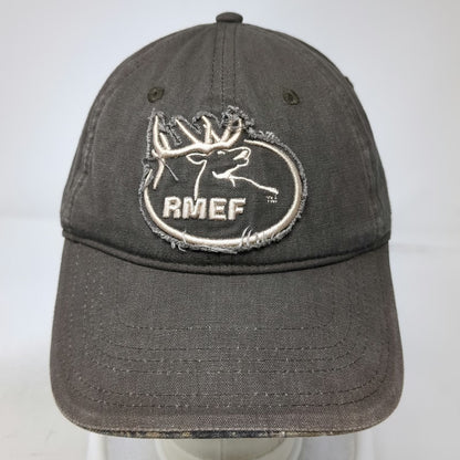 Outdoor Cap Baseball Cap Brown One Size RMEF Elk Frayed Patch Camo Underbrim Hat