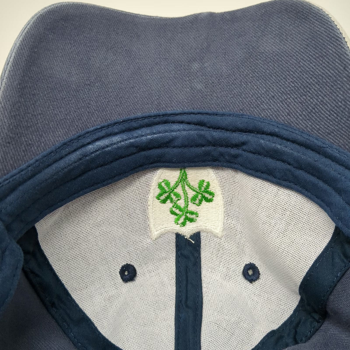 Dolmen Clothing Baseball Cap Blue White Green One Size Ireland Shamrocks Hat