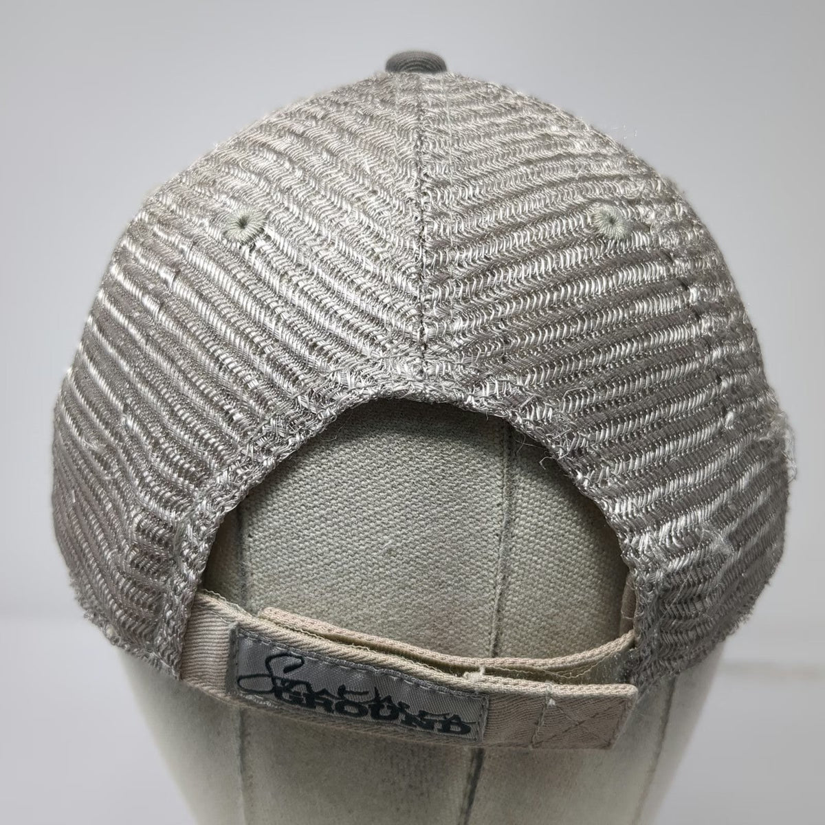 Southern Ground Zac Brown Band Gray Baseball Cap OSFM Distressed Camo Mesh Hat