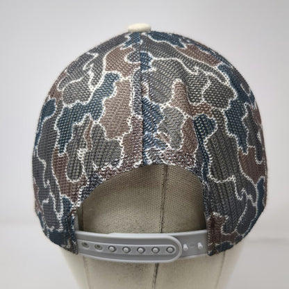 LGND Supply Co. Trucker Hat White Blue Camo One Size Snapback Mesh Graphic Cap