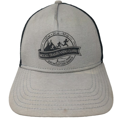Otto Trucker Hat Gray One Size McCall Trailrunning Classic Mesh Strapback Run