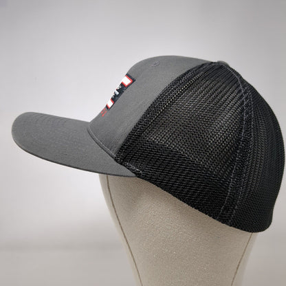 AGE Cutting Tool Fitted Trucker Hat Gray L/XL Mesh Back Embroidered Richardson