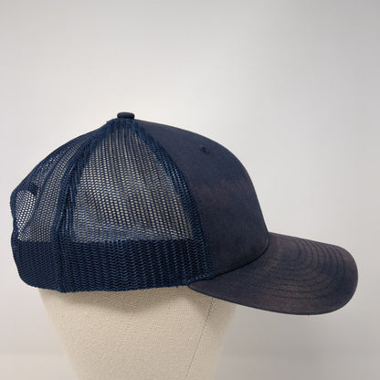 NFD Training Snapback Trucker Hat Blue One Size Mesh Back Embroidered