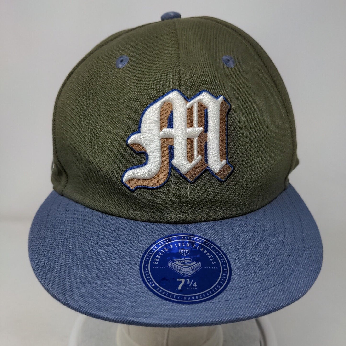 Miami Giants Fitted Hat Multi 7 3/4 Embroidered Colorblock Ebbets Field Flannels