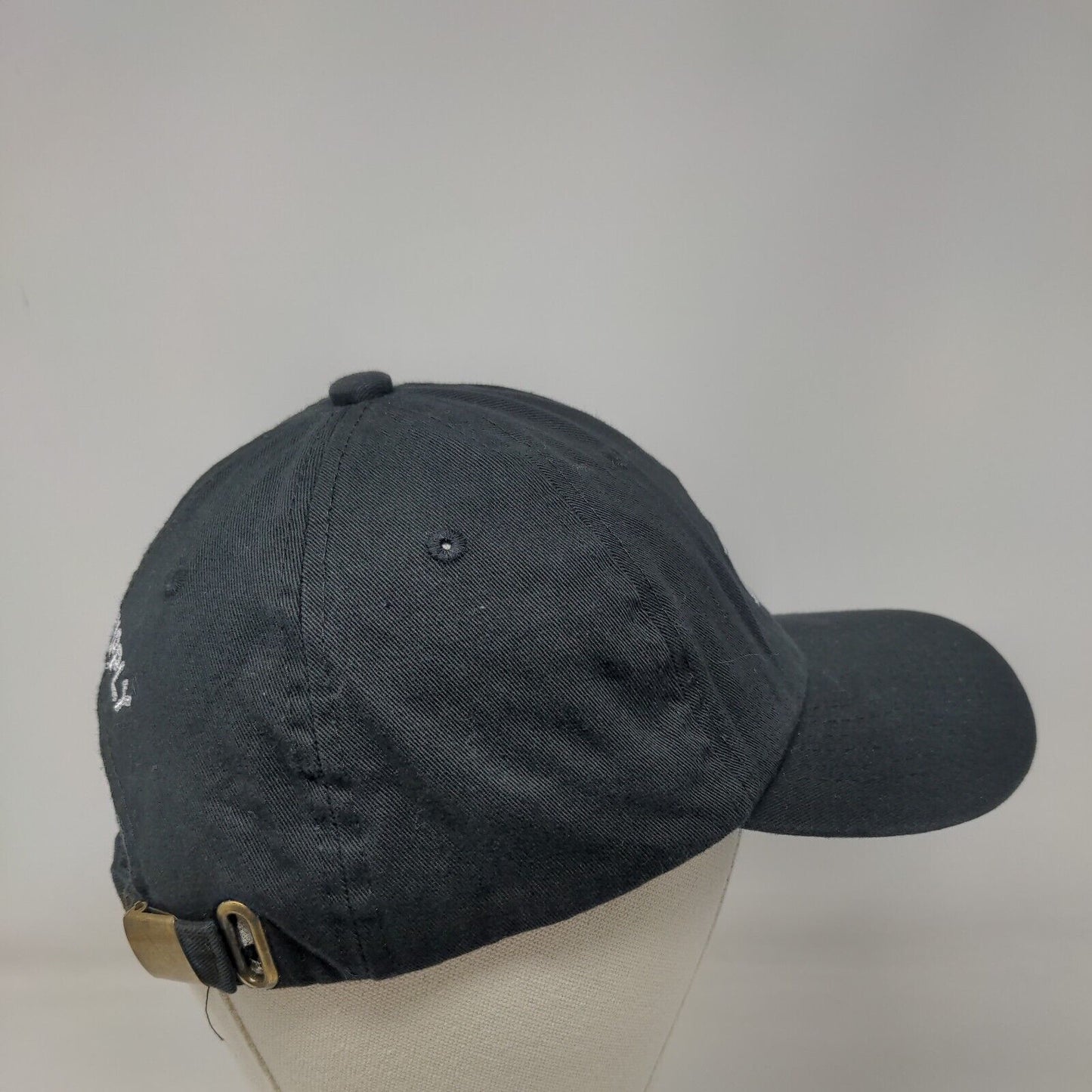 Vibes Liddy Supply Slideback Hat Black OSFA Adjustable Embroidered