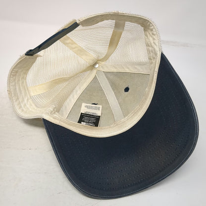 The North Face Blue One Size Trucker Hat BOTA Patch Mesh Snapback Outdoor Cap