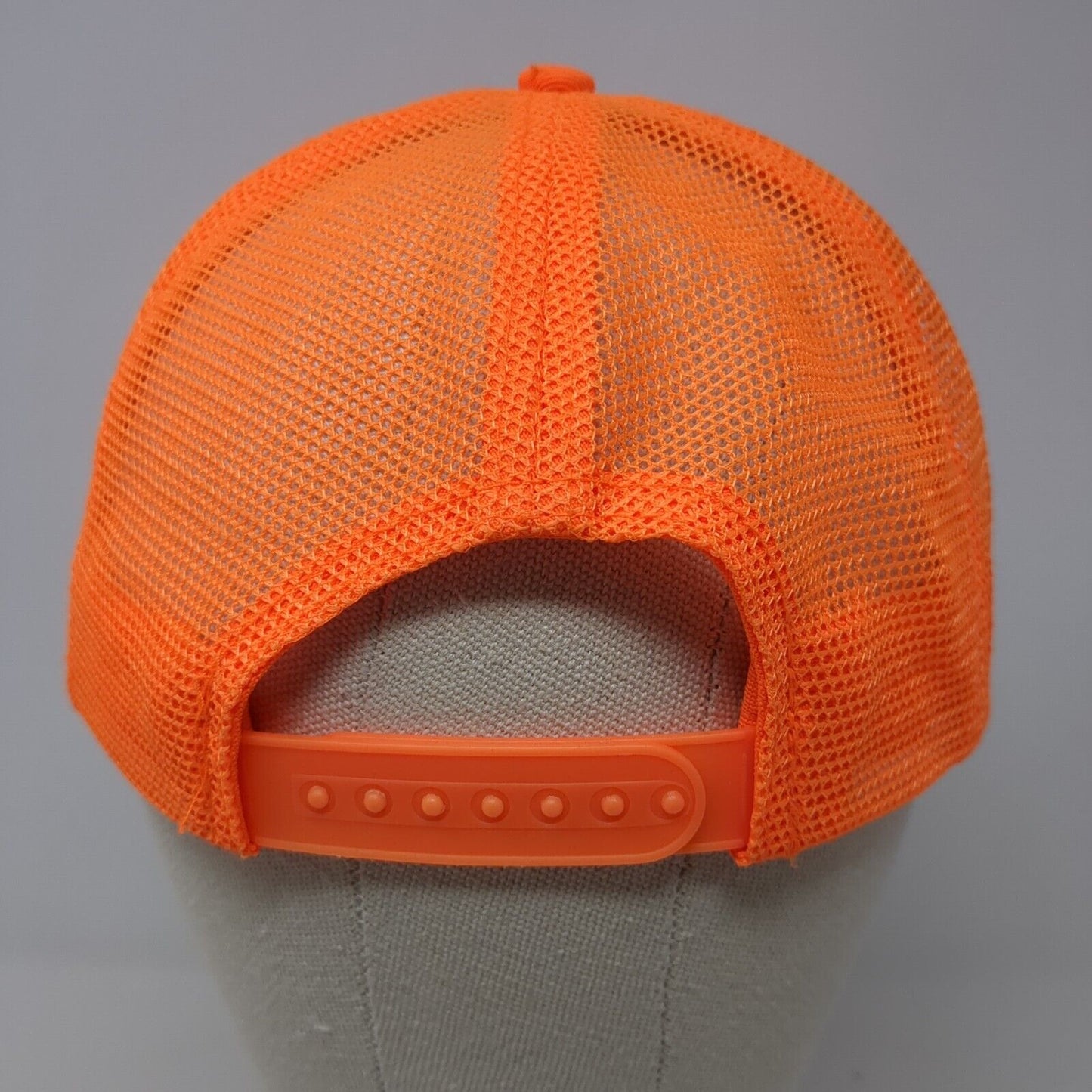 West Contracting Snapback Mesh Back Trucker Hat Orange One Size 6 Panel