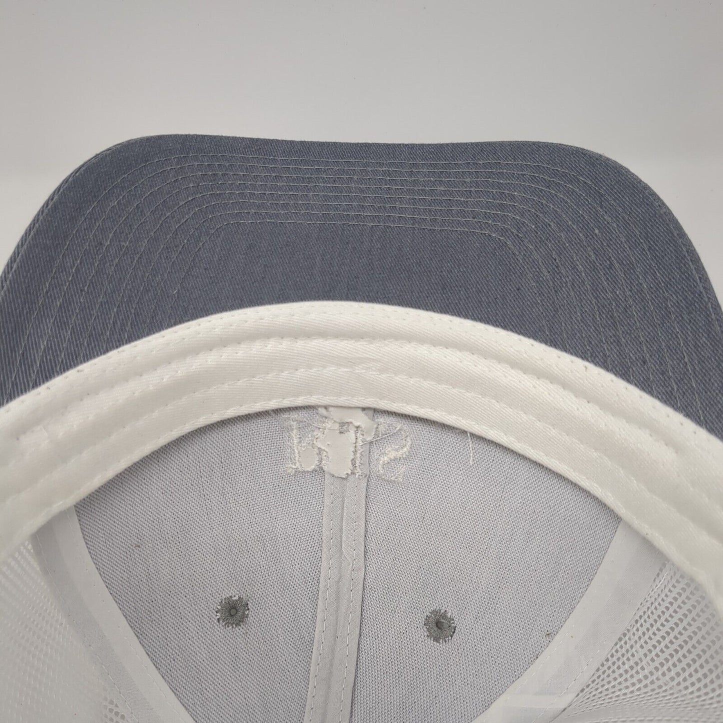 RJS Invitational Snapback Trucker Hat Gray OS Adjustable Mesh Port Authority