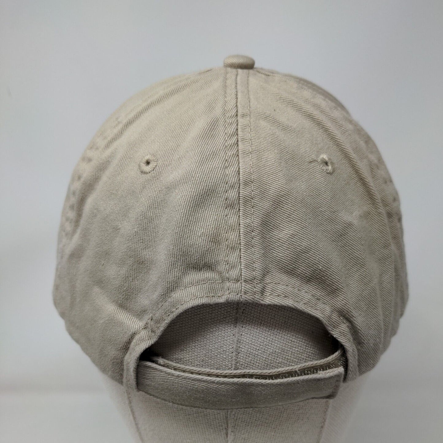 G Strapback Hat Tan One Size Embroidered Letter Ultra Club Classic Cut