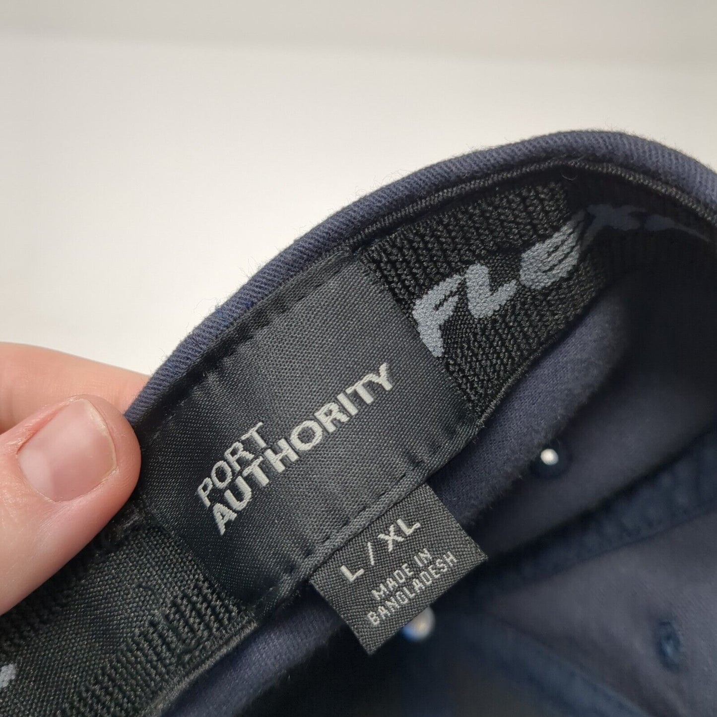 Calvary Fitted Hat Blue L/XL Lightweight Embroidered Flexfit Port Authority