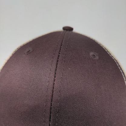 Infinity Headwear Men's Snapback Mesh Back Hat Brown Size OSFM Blank