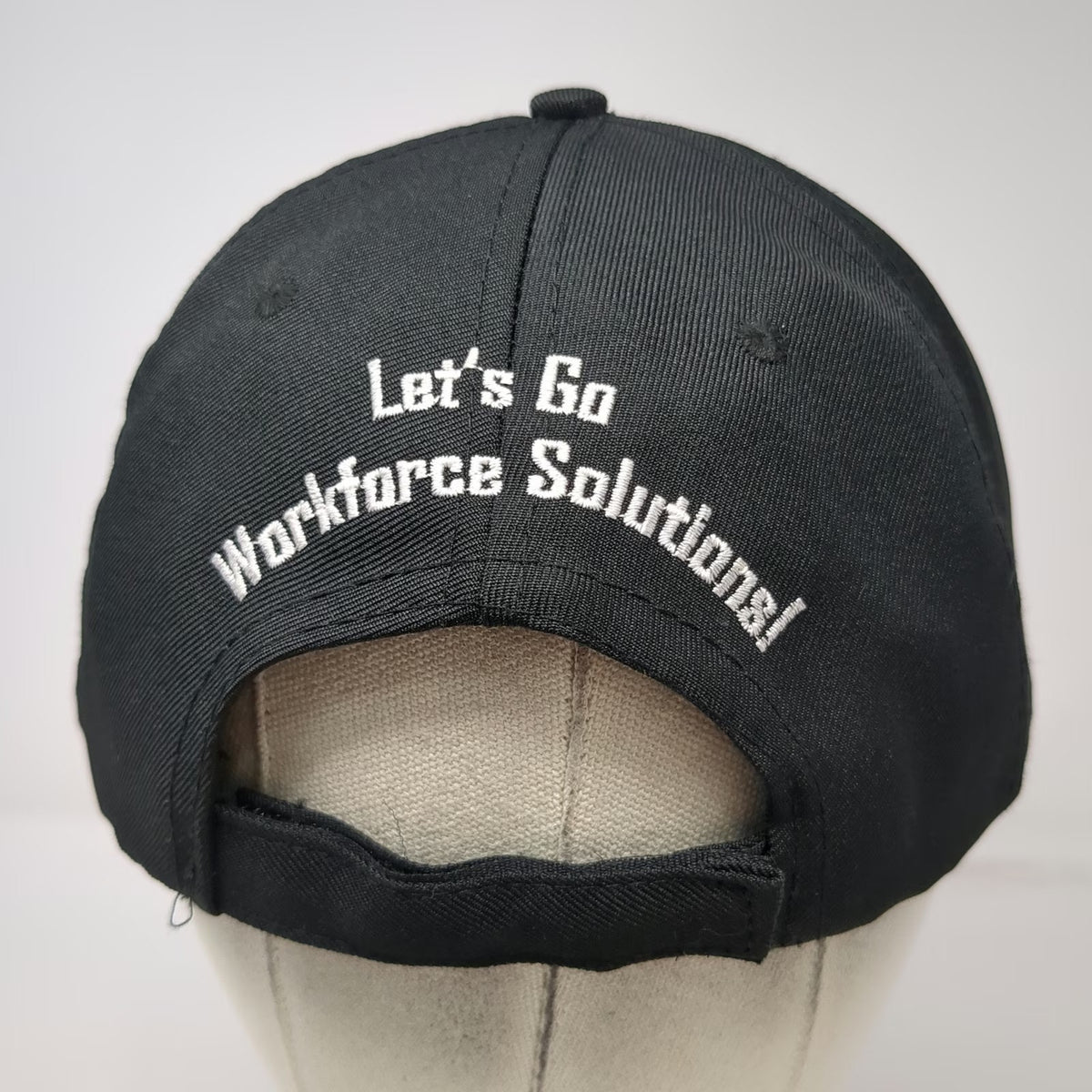 Atlantis HP Workforce Solutions 5 Panel Hat Black One Size Strapback Polyester