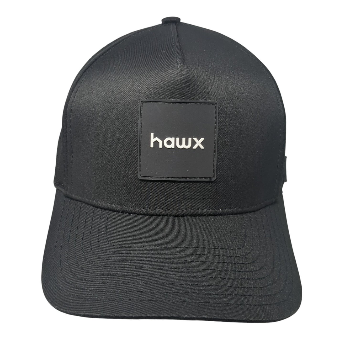 Hawx Patch Snapback Hat Black One Size Adjustable Laser Cut Outdoor