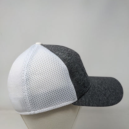 New Era 39Thirty Fitted Mesh Back Hat Gray Medium/Large Embroidered