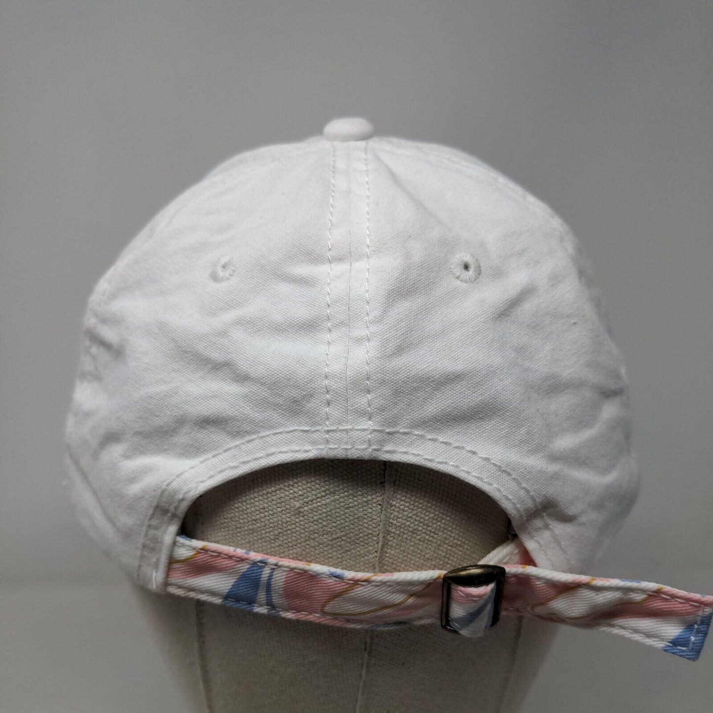 Good Energy Club Smiley Emoji Slideback Hat White OSFM Adjustable Embroidered